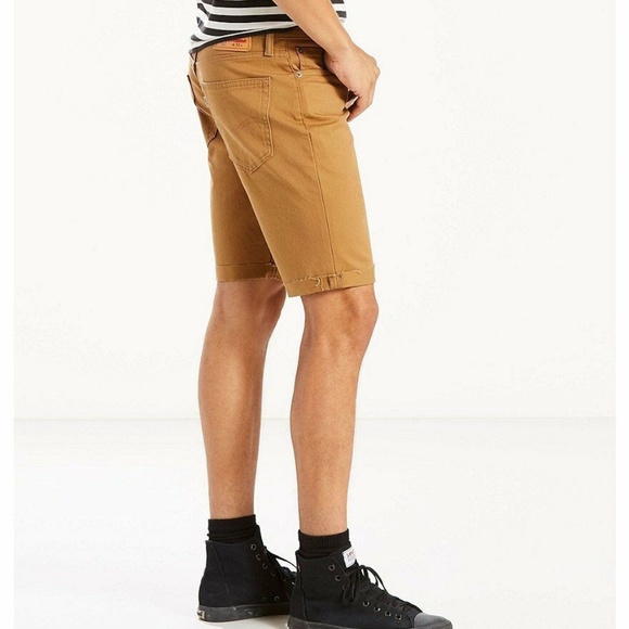 Levis 511 Men's Slim Cutoff Shorts 40 Brown New - Picture 8 of 8